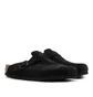 Birkenstock Boston Soft Footbed Suede Leather (Schwarz)