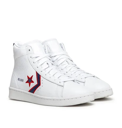 Converse Pro Leather 'Pistons' (Weiß / Rot / Blau)