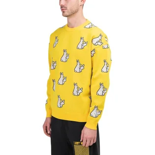 FR2 Rabbits Pattern Knit Top (Gelb)