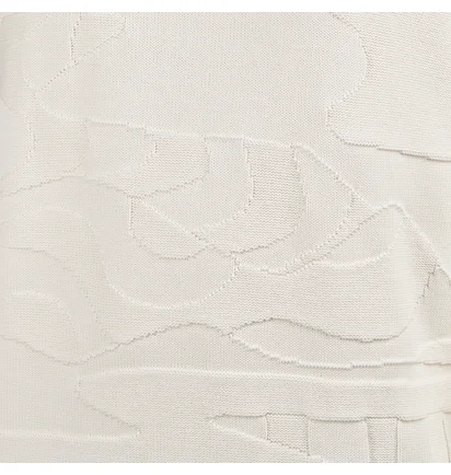 by Parra Landscaped Knitted Pullover (Creme)