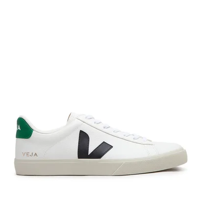 Veja Campo Chromefree Leather (Weiß / Schwarz / Grün)