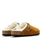 Birkenstock Boston Shearling Suede Leather (Braun)
