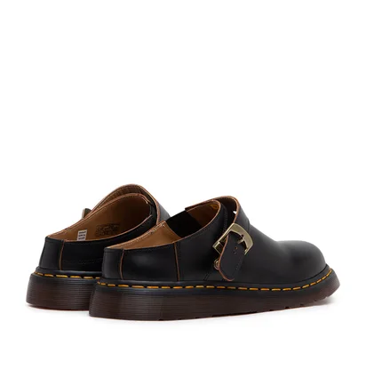 Dr. Martens Isham Vintage Smooth Leather Slingback Mules (Schwarz)