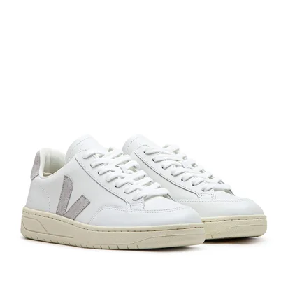 Veja WMNS V-12 Leather (Weiß / Grau)