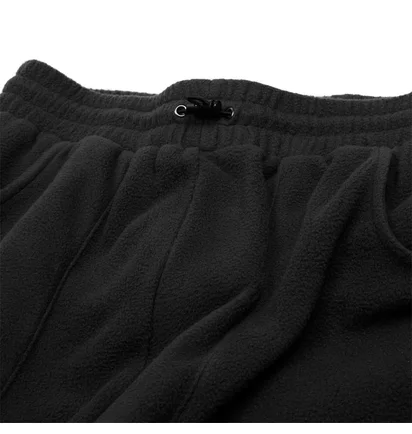 Dime Fleece Round Cargo Pants (Schwarz)