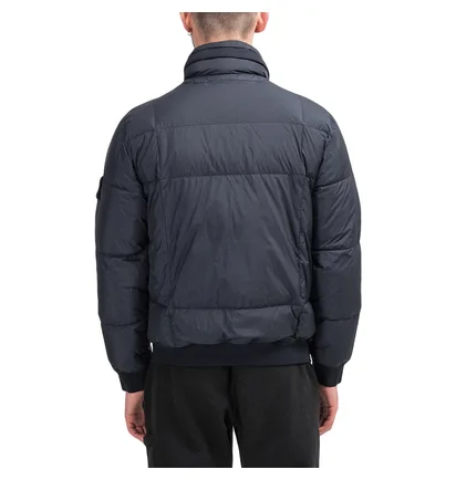 Stone Island Garment Dyed Nylon Down Jacket (Navy)
