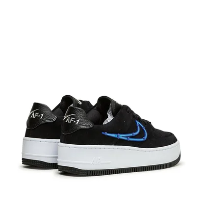 Nike WMNS Air Force 1 Sage Low LX (Schwarz / Weiß / Blau)