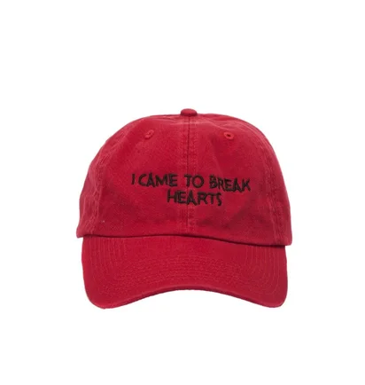 NASASEASONS Cap 'I Came To Break Hearts' (Rot / Schwarz)