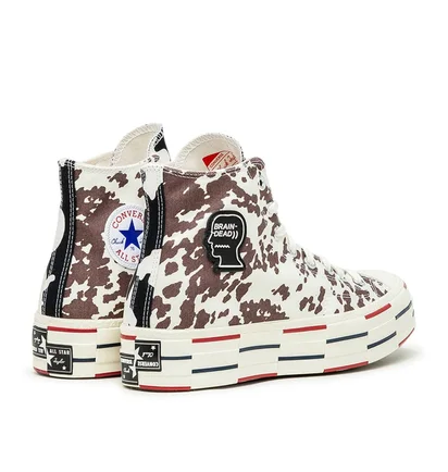Converse x Brain Dead Chuck 70 Hi (Creme / Schwarz)