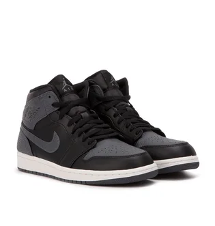 Air Jordan 1 MID (Schwarz / Dunkelgrau)