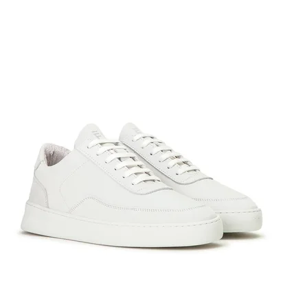 Filling Pieces Low Mondo Plain Nardo Nubuck (Weiß)