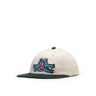 Obey Trip VI Panel Snapback Cap (Weiß / Grün)