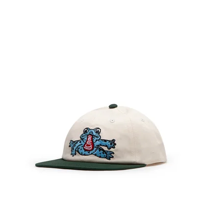 Obey Trip VI Panel Snapback Cap (Weiß / Grün)