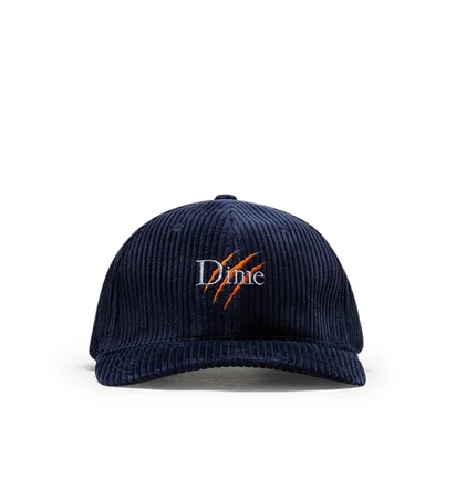 Dime Dino Corduroy Cap (Navy)