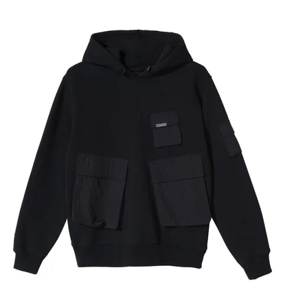 Stüssy WMNS Cargo Fleece Hoodie (Schwarz)