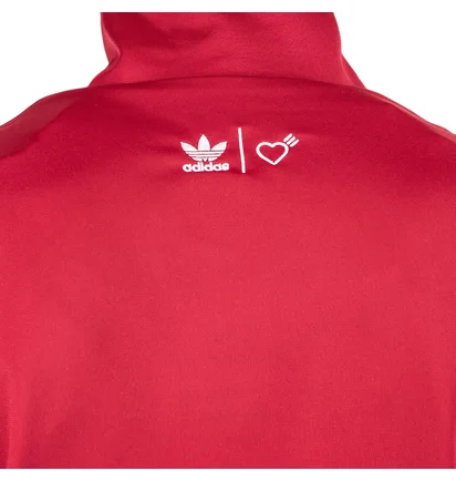 adidas x Human Made Firebird Track Jacket (Rot / Grau)