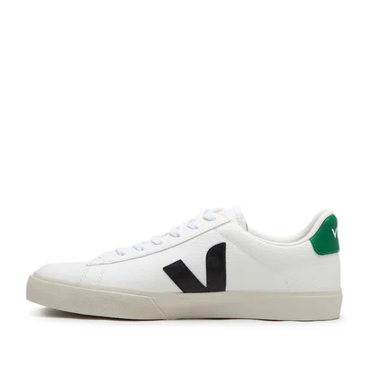 Veja Campo Chromefree Leather (Weiß / Schwarz / Grün)