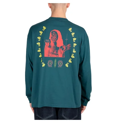 Brain Dead Visions Club Long Sleeve (Türkis)