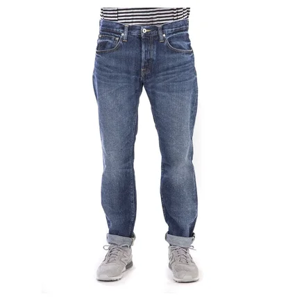 Edwin ED-55 Red Listed Selvage Denim Blue Contrast Clean Wash (Blau)
