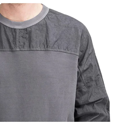 Stone Island Shadow Project Pique Fleece Crewneck (Grau)