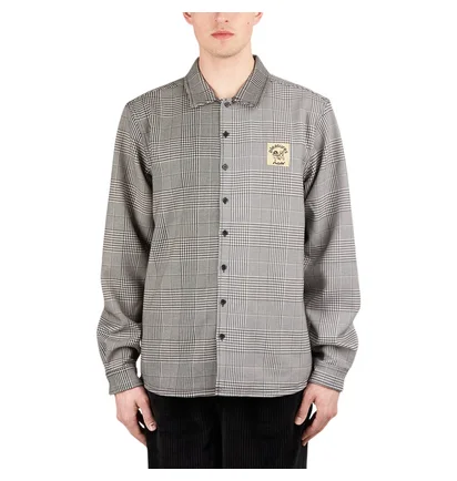 Pleasures Chase Plaid Button Down Shirt (Multi)