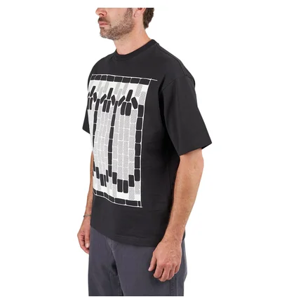 The Trilogy Tapes TTT Tetris Teeth T-Shirt (Schwarz / Glow in the Dark)