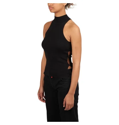 032c Unbutton Knit Tank (Schwarz)