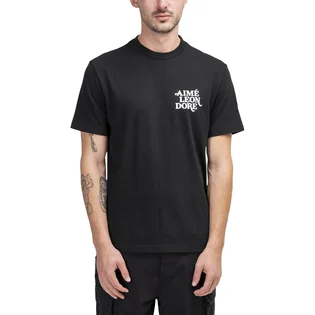 Aimé Leon Dore Flocked Logo Graphic Tee (Schwarz)