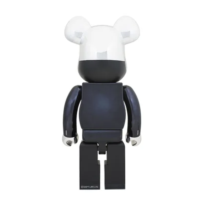 Medicom 1000% Daftpunk Thomas Bangalter Be@rbrick Toy (Schwarz / Silber)