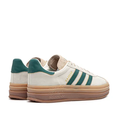 adidas WMNS Gazelle Bold (Beige / Grün / Gum)