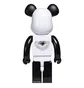 Medicom 1000% Freemasonry x Fragment Design Be@rbrick Toy (Weiß / Schwarz)