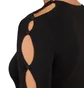 032c Unbutton Longsleeve Knit Top (Schwarz)