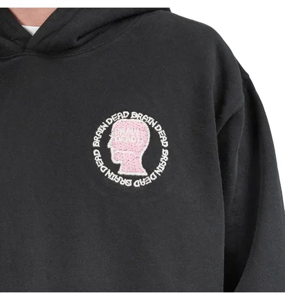 Brain Dead Speedtext Hooded Sweatshirt (Schwarz)