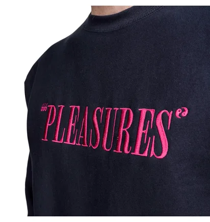 Pleasures Balance Embroidered Premium Crewneck (Navy)