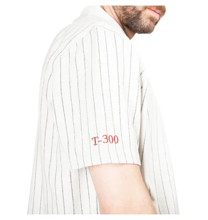 Han Kjobenhavn Polo Tee (Nadelstreifen / Weiß)