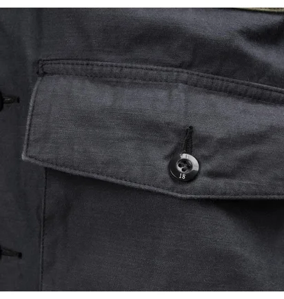 Neighborhood Combat LS Shirt (Schwarz / Oliv)