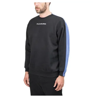 Pleasures Experience Blocked Crewneck (Schwarz / Blau)