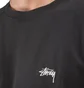 Stüssy Stock Logo Longsleeve Crew (Schwarz)