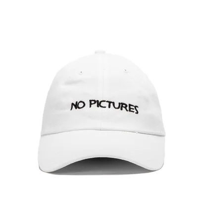NASASEASONS Cap 'No Pictures' (Weiß / Schwarz)
