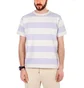 Norse Projects Johannes Wide Stripe (Lila / Hellbeige)