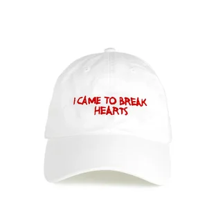NASASEASONS Cap 'I Came To Break Hearts' (Weiß / Rot)