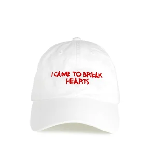 NASASEASONS Cap 'I Came To Break Hearts' (Weiß / Rot)