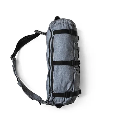 Stone Island Canvas Placcato One Shoulder Bag (Grau)