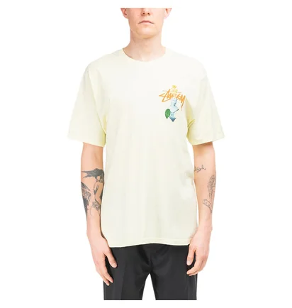 Stüssy Psychedelic T-Shirt (Pastellgelb)