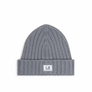 C.P. Company Extra Fine Merino Wool Beanie (Grau)