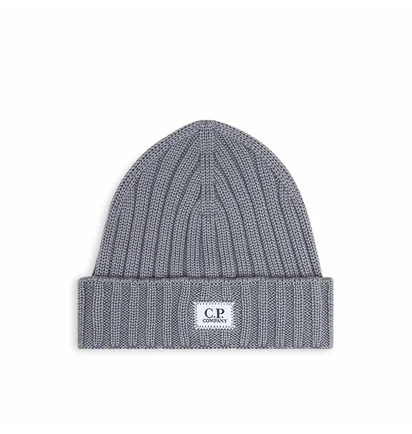 C.P. Company Extra Fine Merino Wool Beanie (Grau)