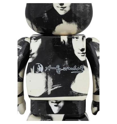 Medicom 100% + 400% Andy Warhol Mona Lisa Be@rbrick Toy