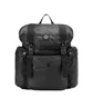Stone Island Mussola Gommate Canvas Print Backpack (Schwarz)