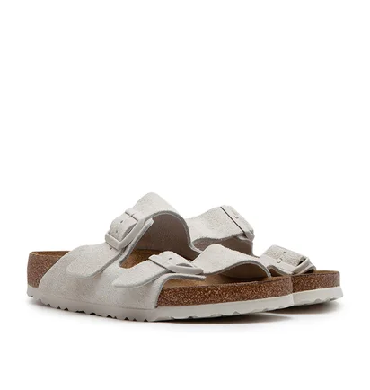 Birkenstock Arizona Soft Footbed Suede (Hellgrau)