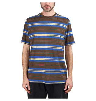 Pop Trading Company Striped Logo T-Shirt (Multi)